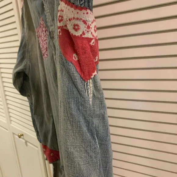 MAGNOLIA PEARL-RARE-AMERICAN INDIAN ON DENIM WORKSHIRT - Picture 6 of 10